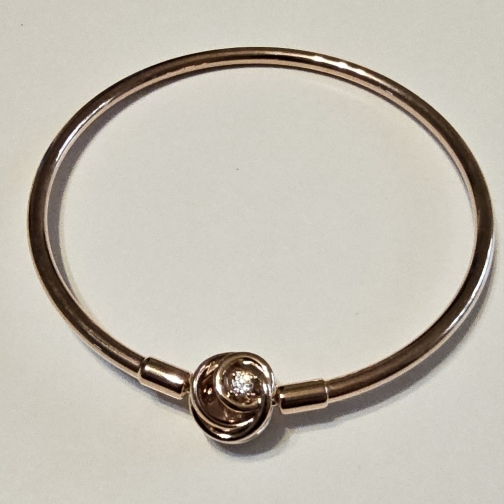 Pandora Moments Encircled Clasp Bangle - Picture 2 of 5